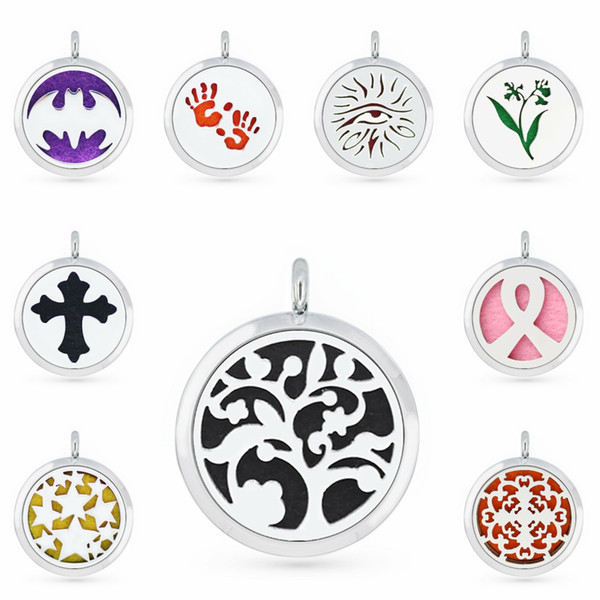 More Options Flower Tree 30mm Magnet Essential Oil Aromatherapy Perfume Pendant Diffuser Locket Pendant Fit For Necklace Women Jewelry