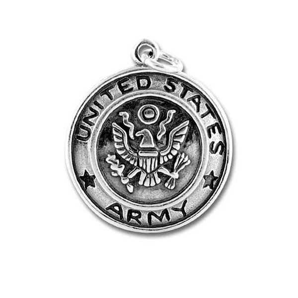 Antique Silver Fire Dept Charms Antique And United States Air Force ARMY NAVY National Emblem Charm Pendent