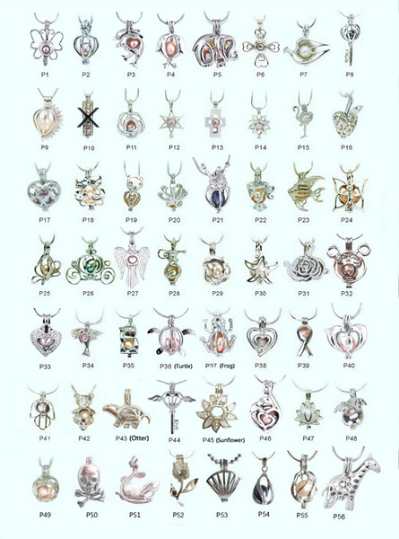 18kgp Fashion love wish pearl/ gem beads locket cages, lovely DIY charm pendant mountings wholesale 100pcs/lot (can mix different styles)