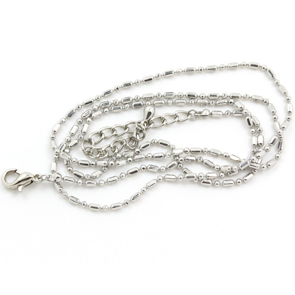 50cm Silver 10pcs Alloy chains, floating locket chains necklace chain LSCH01-1*10