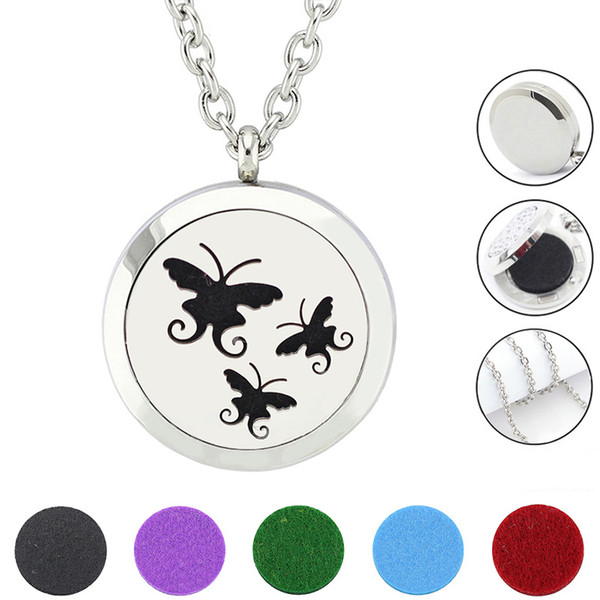 With chain as gift! New arrival magnetic perfume locket 316L stainless steel diffuser locket necklace jewelry