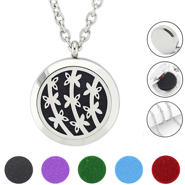 Free With Chain as Gift! Hot Sale Factory Price Perfume Locket Pendant Magnetic 316L Stainless Steel Aroma Locket Necklace