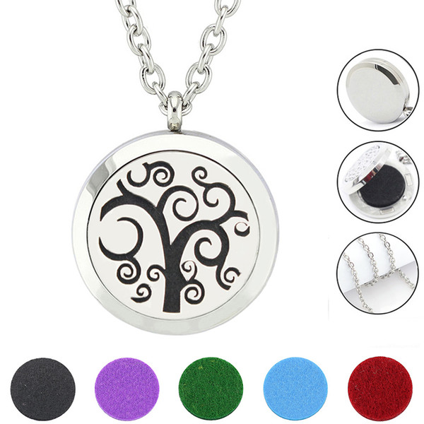 With Chain as Gift! Wholesale Fashion Aromatherapy Locket 316L Stainless Steel Magnetic Closure Perfume Locket Necklace