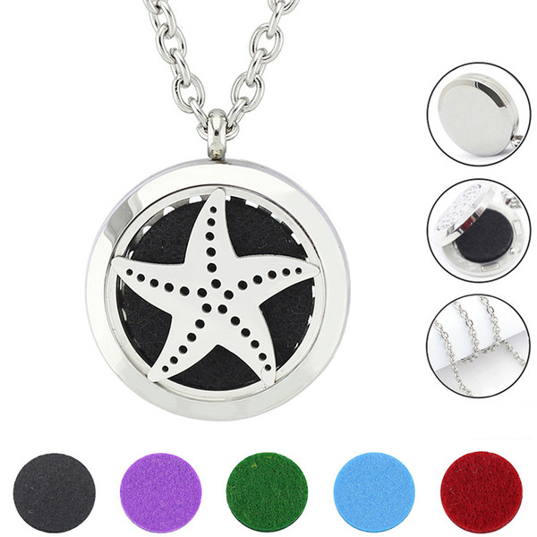 Free with Chain as Gift! New Arrival 30mm Perfume Locket Magnetic 316L Stainless Steel Diffuser Necklace