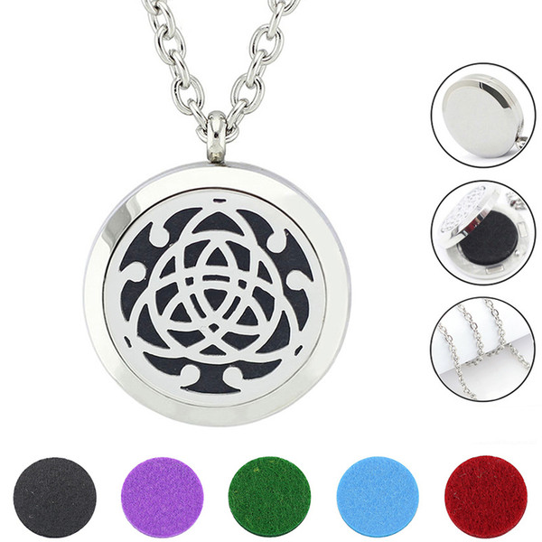 Free with Chain and Pads! Hot Sale New Fashion Diffuser Necklace Magnetic 316L Stainless Steel Perfume Locket Pendant Jewelry Wholesale