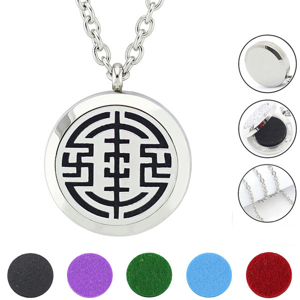 Free with Chain as Gift! Wholesale Magnetic Aroma Locket Pendant 316L Stainless Steel Essential Oil Diffuser Necklace