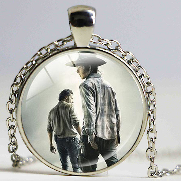 New Design Movie Jewelry The Walking Dead Necklace Pendant Fear The Living Pendants Bronze Charms Jewelry