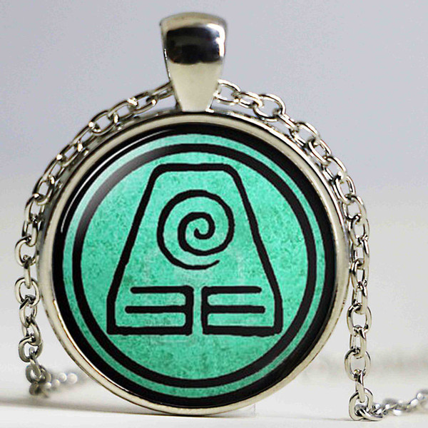 Fire Last Airbender Fire Nation Earth Kingdom Air Nomad Airbender Water Tribe sea wave Elements Pendant Necklaces Jewelry