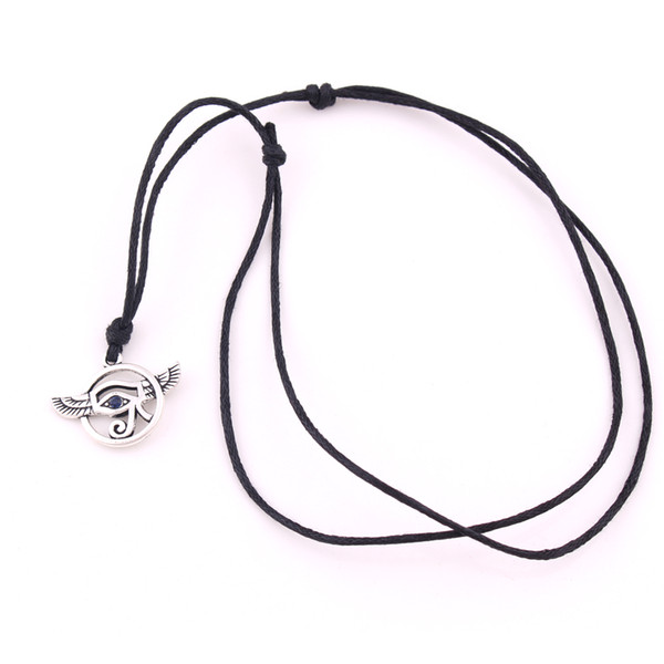 Huilin style fashion eye of horus pendent religion necklace with crystal jewelry