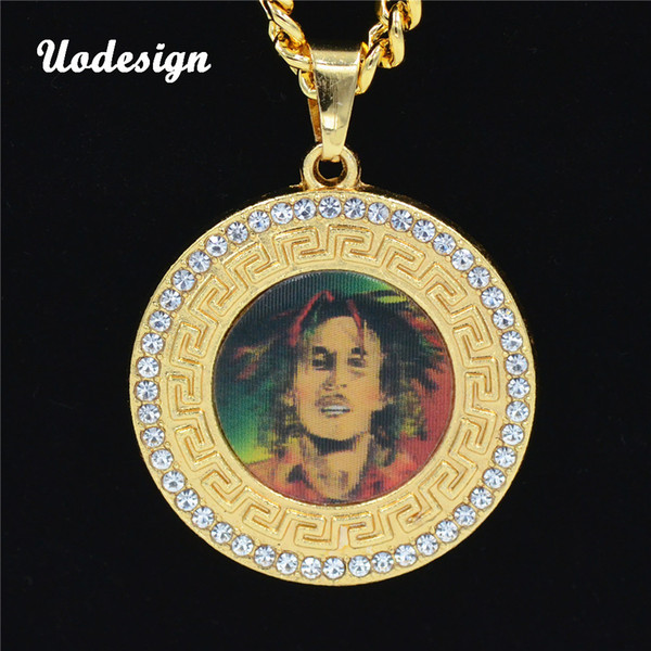 Big Famous Sports Men Pendant Necklaces Gold Color Piece Africa HipHop Christian Jewelry Gifts