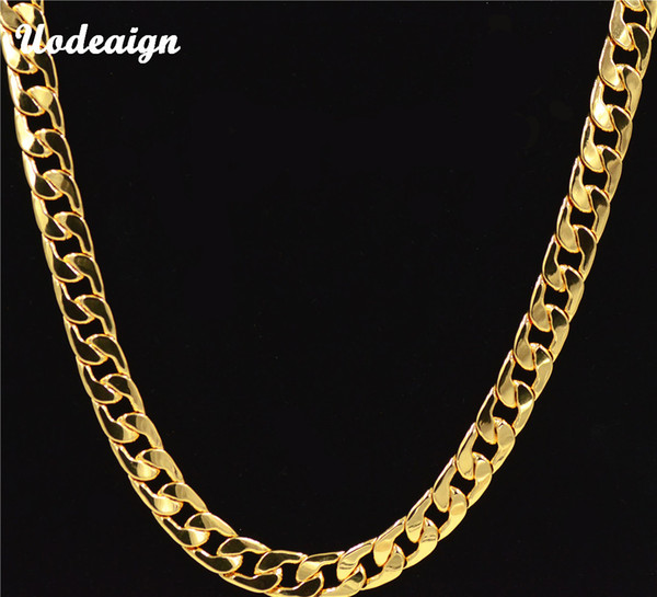 Uodesign Width 10MM Necklaces Women Men Chain Necklaces Chain gold color Statement Necklace Jewelry Men Hiphop Chain Necklace