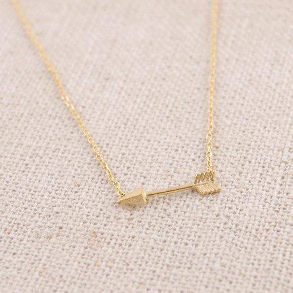 2016 fashion exquisite design gold-plated silver plating rose gold arrow women wholesale free shipping in the hot girl pendant necklace