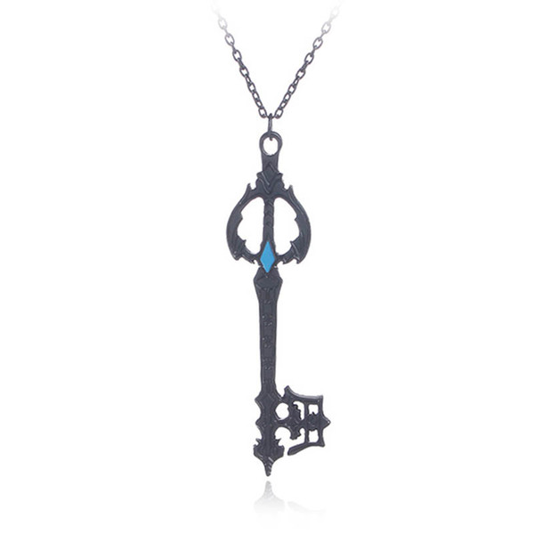 Kingdom Hearts Oblivion Blade Necklace Pendant Fashion Game Kingdom Hearts Fashion Cospaly Jewelry for Men Women Drop Shipping