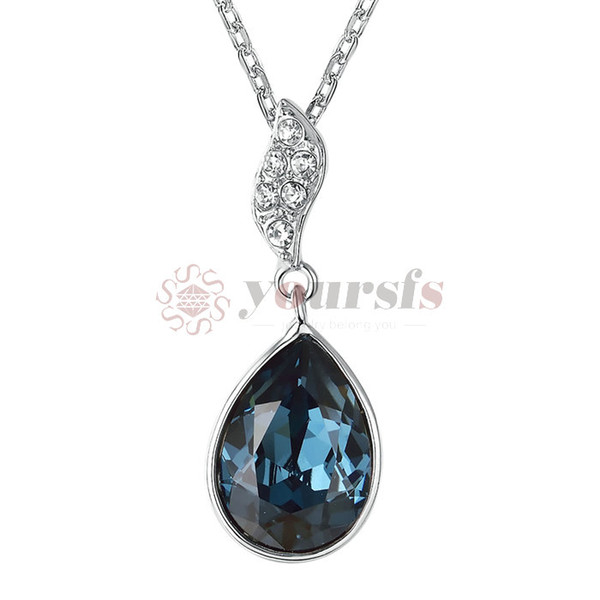 Yoursfs New Factory Direct Price Free Shipping Wholesale Austria Crystal Water Drop Pendant Necklace For Women