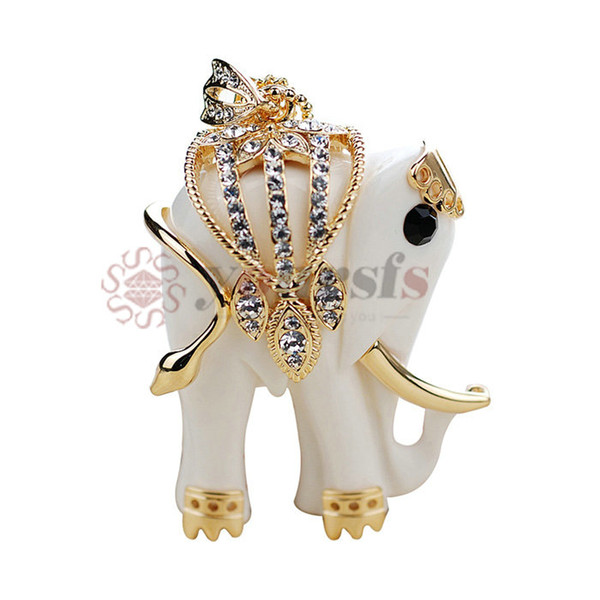 Yoursfs Western Design Cute Elephant Necklace 18K Gold Plated Lovely Sweater Necklaces For Women Animal Fashion Necklace Classic Jewelry