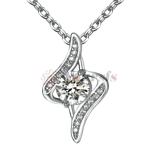 Yoursfs Crystal Necklace For Women Crystal Birthstone Pendant Crystal Rhinestone Necklace