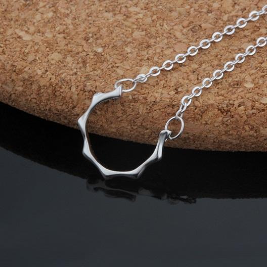 lovers necklaces 925 sterling silver jewelry couple accessories sun pendants woman man chokers white gold fashion romantic birthday gift 1pc