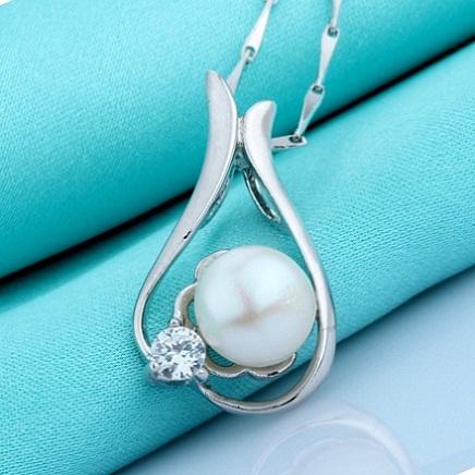 925 Silver Pendants DIY Chains Necklaces Women Jewelery Bottles Charming Ball Pearl Slide White Gold Crystal Fashion Party Gifts 22*12mm 1pc