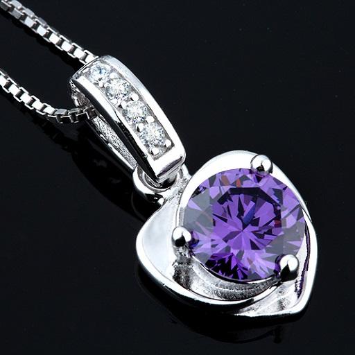 Pure s925 Standard Silver Jewelry For Women Pendants Necklaces Heart Love Diamante Crystal Slider Romantic Valentine's Day Gifts 20*11mm 1pc