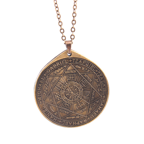 The Seal of the Seven Archangels by Asterion seal solomon kabbalah amulet pendant viking retro necklace