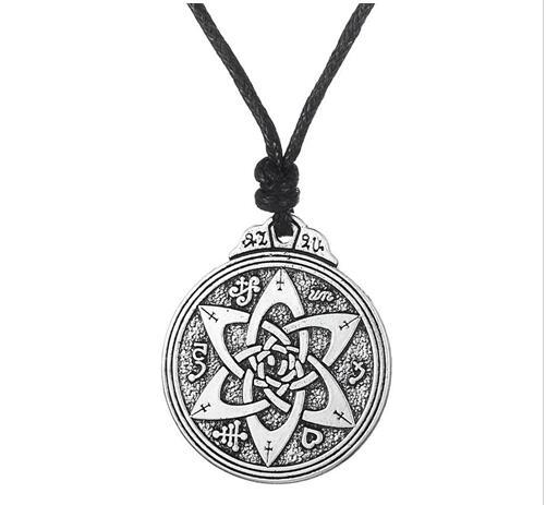 Flower of Life Zinc Alloy Pendant Chain Designer Necklace For Anniversary Gifts Vintage Round Charms Necklace