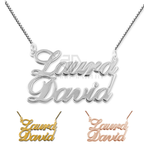 New Arrival Personalized Nameplate Pendant Customized Name Necklace Classic Name Necklace Made by 316L Stainless Steel