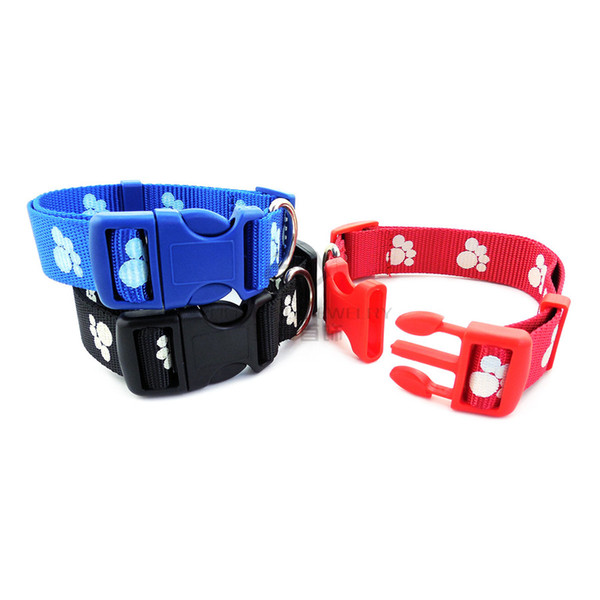 Blue Paw Pet Collars Adjustable Nylon Dog Collars Mesh 26mm Cats Training Outdoor Accessories Dog Supplies