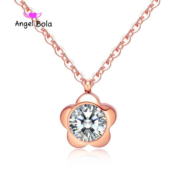 Delicate And Creative Her Majesty's Pentagram Rose Gold Pink Woman Necklace Boho Gothic Thomas Jewelry A Set Adding Chain