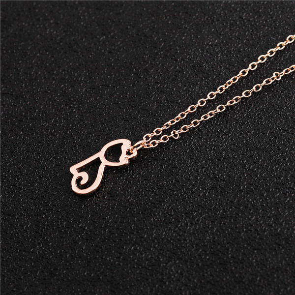 30PCS Cute Pet Cat Necklace Hollow Outline Minimalist Small Animal Lovely Pussy Kitty Cat Pendant Chain Necklaces for Women Couple