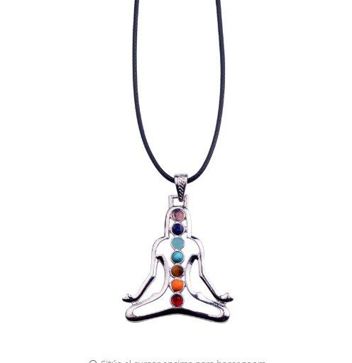 7 Chakra Reiki Stones Healing Crystal Necklaces & Pendants Health Amulet 3D Symbols Stone Charms Pendant Yoga Necklace collier