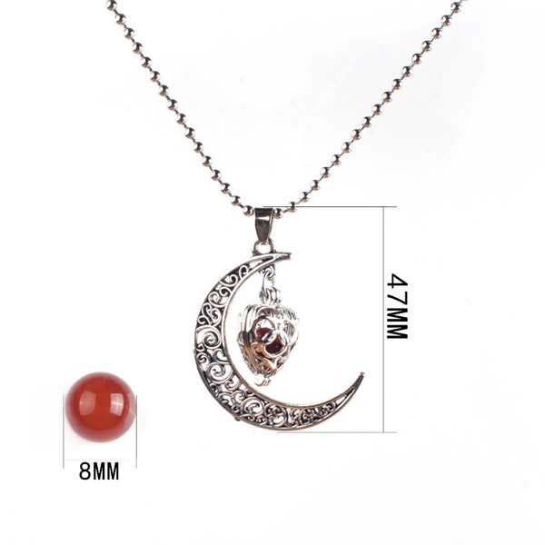 Water Drop chakra Harmony Pendant 16mm Angel Ball Chime Ball Mexican Nekclace Pregnant Women Jewelry moon represents my heart