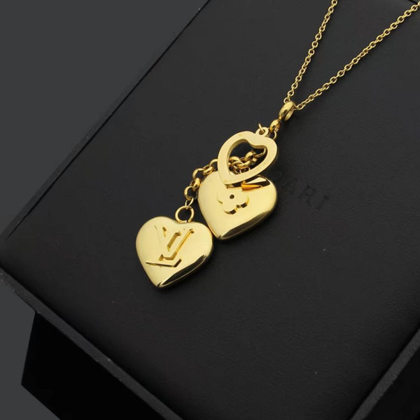 2019 Top Quality necklace woman 316L Stainless Steel Famous Designer nacklace Jewellery Wholesale chain pendant charms gift