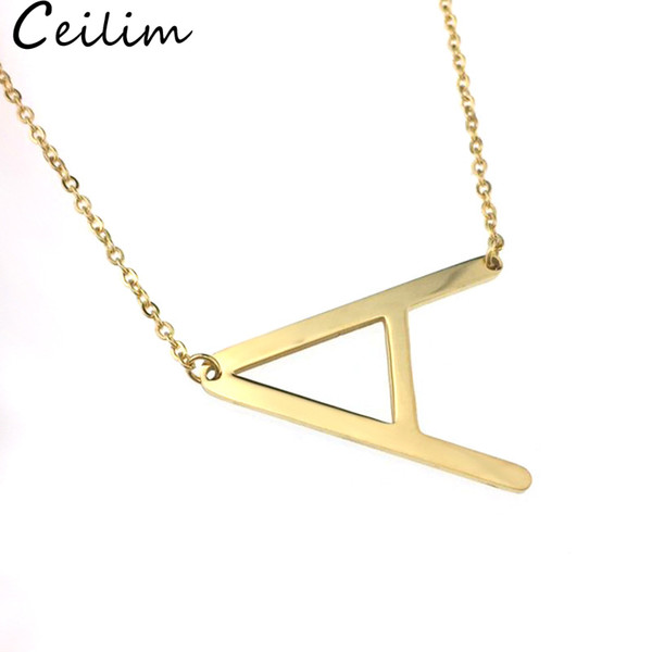 New Arrival 26 Letters Initial Necklace Silver Gold Color Disc Necklace Alphabet Women Kolye Collier Friends Family Letter Necklace Jewelry