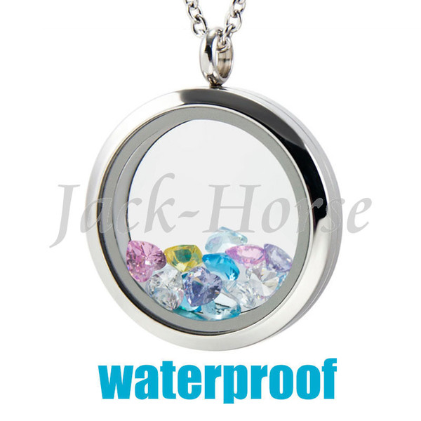 High quality 316L stainless Steel Water Proof 20mm 25mm 30mm screw glass twist memory living locket