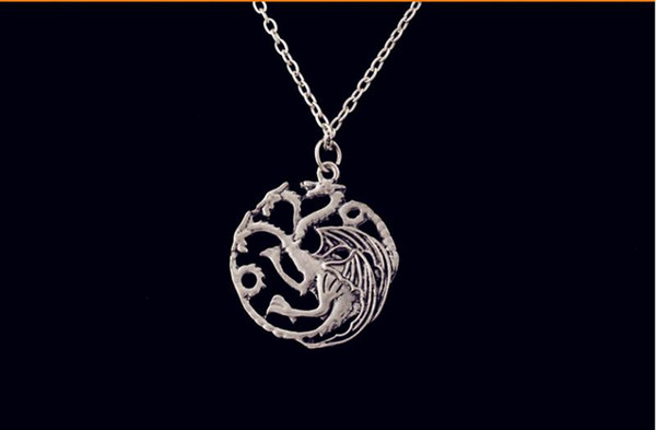 Best selling necklace Flim Jewelry Daenerys Targaryen Dragon Necklace Game of Throne Fire And Blood free shipping