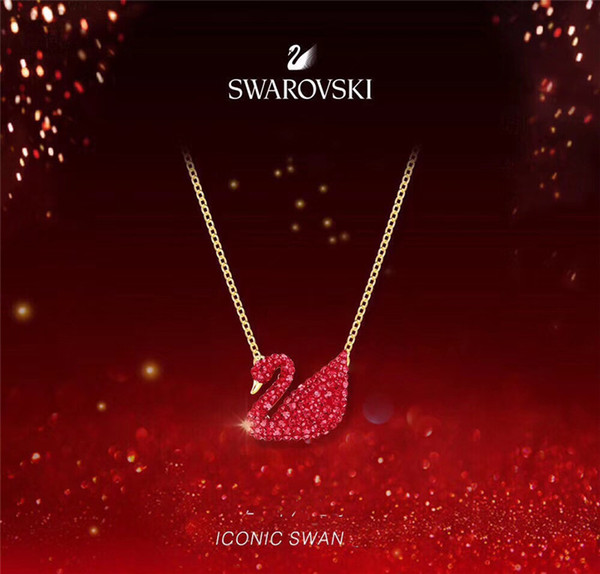 Red Swan High-end Necklace Nightclub Street Dance Hip Hop Necklace Outdoor Sports Party Designer Necklace Free Shipping