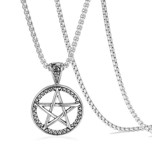 Hip Hop Jewelry Pig Pentagram Leaves Cat Scorpion Pendant Necklace Long Chains Necklaces Unisex Female Gifts Hiphop Jewelry Men Necklace