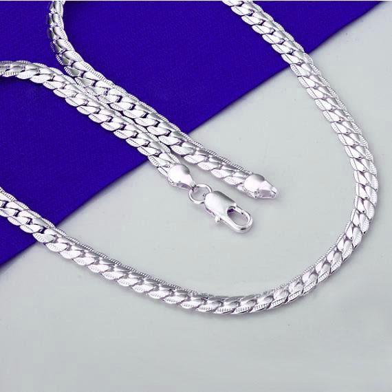 New Arrive silver necklace jewelry 925 Sterling Silver pretty cute fashion charm 5MM 20Inch chain necklace jewelry