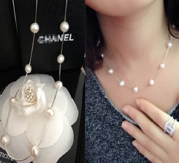 Korean version of the new beautiful fashion jewelry sober pearl single layer of short necklace collarbone chain