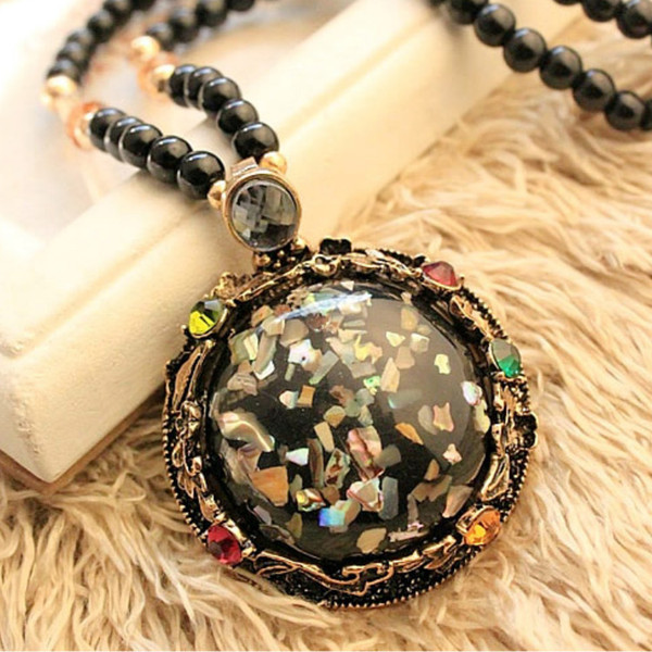 Wholesale Jewelry Pendants Necklaces Fashion Delicate Crystal Sweater Chain Long Adornment Charms Gift Necklace for Women Free Shipping