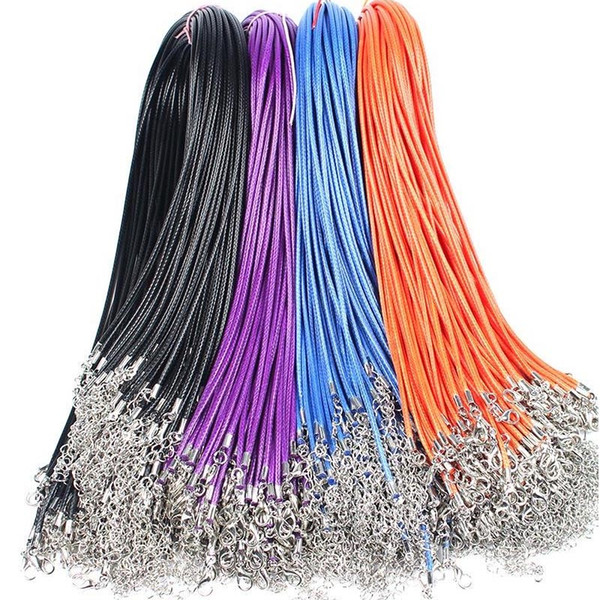 Handmade jewelry accessories wax rope necklace rope accessories a large number of spot wholesale factory direct 925 silver swarovski choker