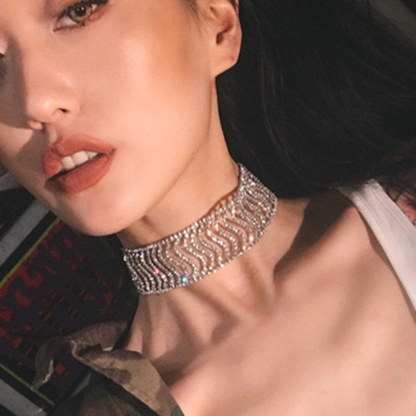 Europe and the United States burst necklace fashion jewelry retro simple vertical chain multi-layer necklace choker collar free shipping