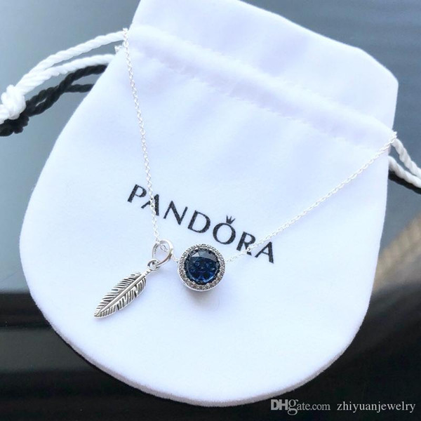 new arrival Christmas Pandora gifts dreams pendant charm necklace 925 sterling silver jewelry full package gifts