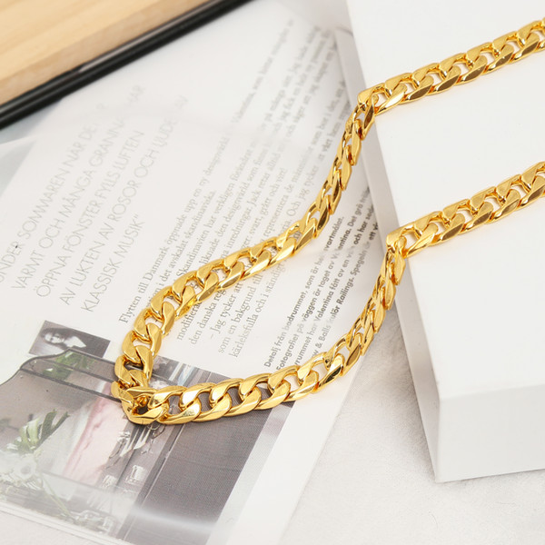 Hip-hop big gold chain men's personality hip-hop style popular cool handsome decorations