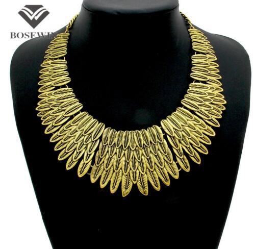 Free shipping Fashion Vintage Chokers Leaf Necklaces Multi Chains Metal Women Dress Accessories Statement Jewelry CE4057 party dress jewelry