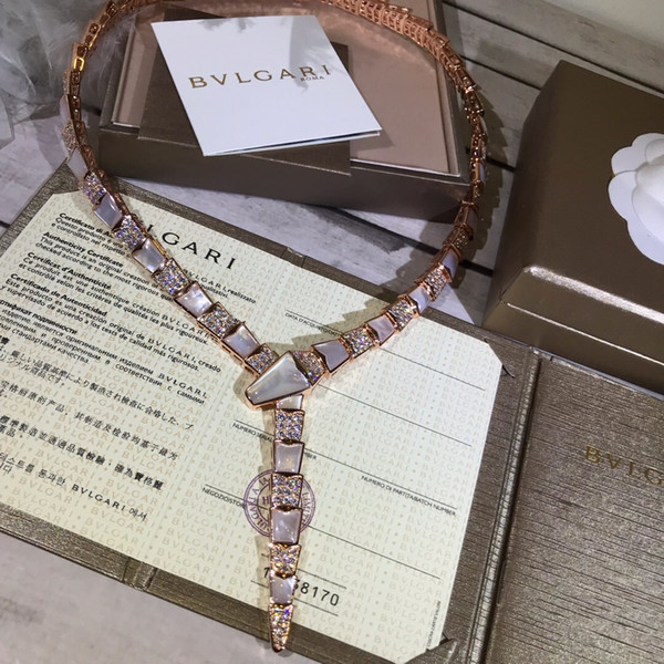 Chain Necklaces 19ss France Brand Designer Diamond Women's Necklace Chain Necklaces Choker with Original Box