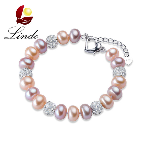 High Quality Women Jewelry 100% Natural Freshwater Pearl Bracelet Multicolor Pearls Fashion Bracelet with Gift Box