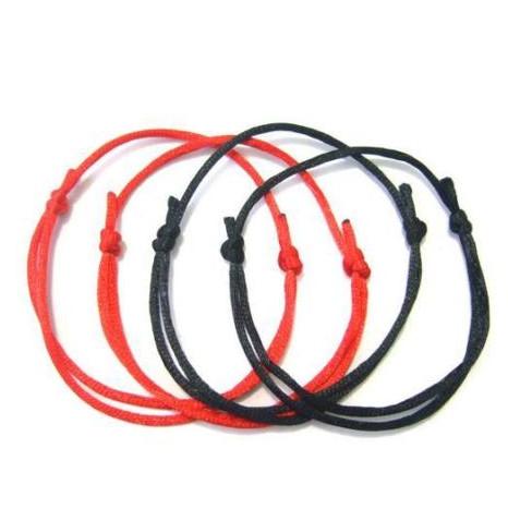 100PCS/lot Fashion Red String Bracelet Lucky Red Handmade Rope Adjustable Bracelet for Women Men Jewelry Lover