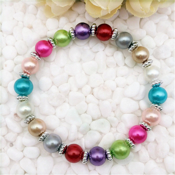 8mm Pearl Beads Extent Color Bracelet Choosing Unisex Jewelry Colors To Choose NEW DIY Wholesale Bracelets Women Gift Fashion Jewelry