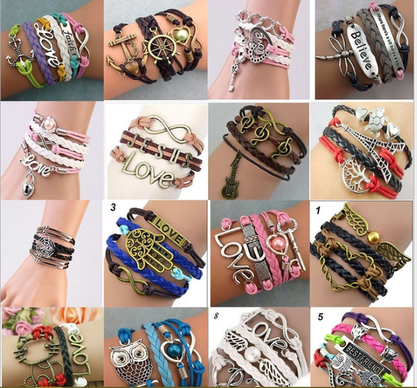 DIY originality, fashion, foreign trade, explosion, supply, Europe and the United States, big friendship, multi layer woven bracelet, a vari